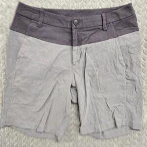Lululemon‎ Commission Shorts Size 32 Gray Colorblock Casual Chino 8" Inseam